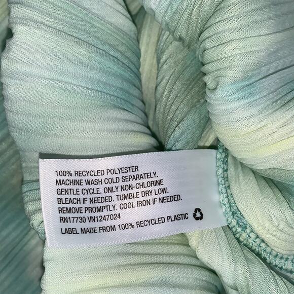 Future Collective Gabriella Kareffa Women's Sz XXS Watercolor Plisse Midi Dress - Picture 8 of 9